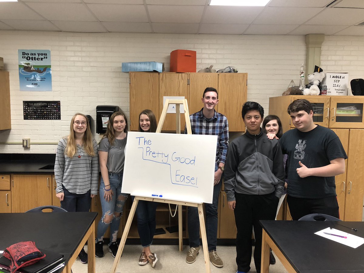 DocSevs's tweet photo. Here are the design and marketing teams gathered around their easel prototypes. Thank you @Dave_Honhart for working with us! #theEASTway #WEareLakota #APPhyics https://t.co/jUT4CD4UaX