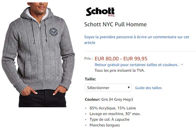 Amazonfr3's tweet photo. Schott NYC Pull Homme
https://t.co/p9zP4mqiWr https://t.co/2rvEEx6j3H