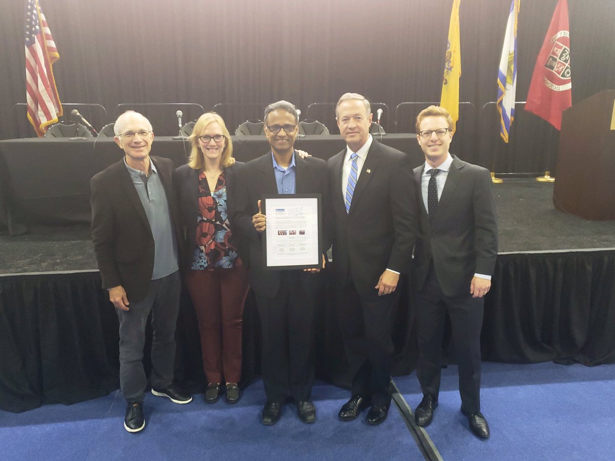 HeinzCollege's tweet photo. .@MetroLabNetwork recognizes @CarnegieMellon and @CityPGH partnership as the birthplace of the MetroLab Network at #MetroLab2018: #SmartCities @Metro21CMU @khlightman @MartinOMalley @Ben__Levine https://t.co/OpIHujowxU