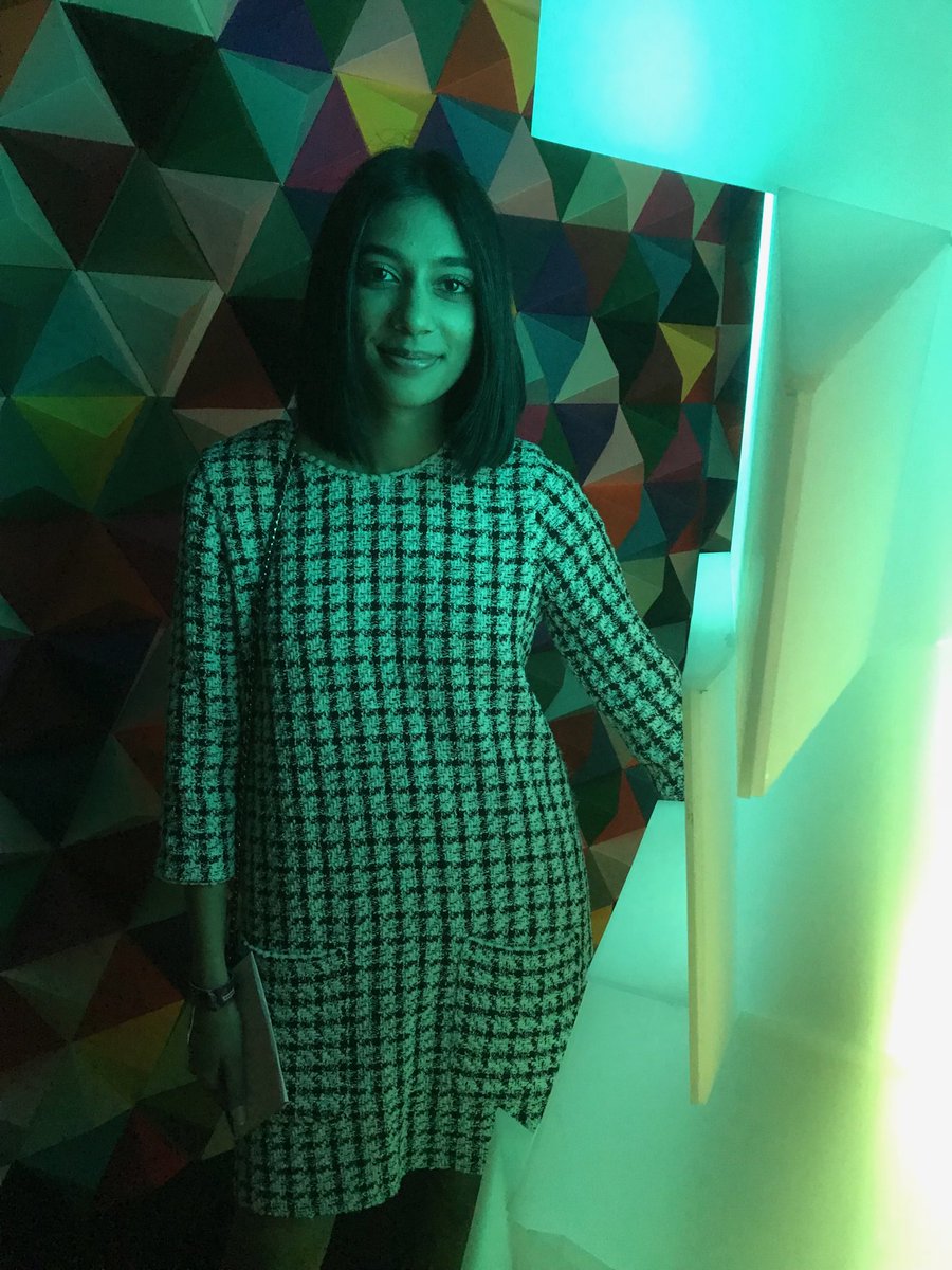TheodosiouSal's tweet image. ⁦@UniCreativeArts⁩ #epsomgraphics student Vanita’s colorful path installation for ⁦@NescafeAzera⁩.