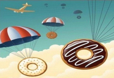 cp_castasus's tweet photo. @UnionSqDonuts Until then, I will gladly accept donut parachute drops βοΈβ±π© @CHEFtropeano #Dronuts #YeastieBoyz https://t.co/u4u7GUBEyO
