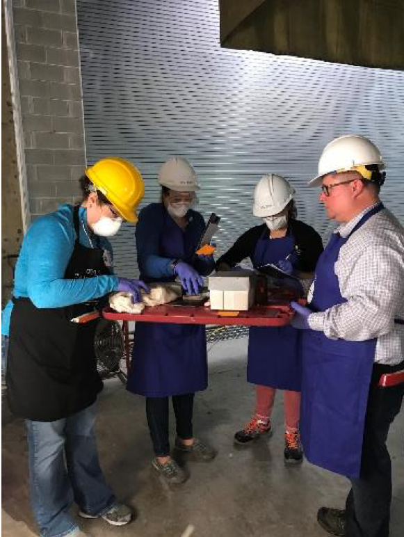conservators's tweet photo. @JessLianPace We created a replica storage room w/ a cabinet, open shelving & stunt double collection items then ignited the space & contents. 28 participants relocated, documented, triaged, & packed for shipment most items after the burn. #CCNTC https://t.co/kjT05KoIfL