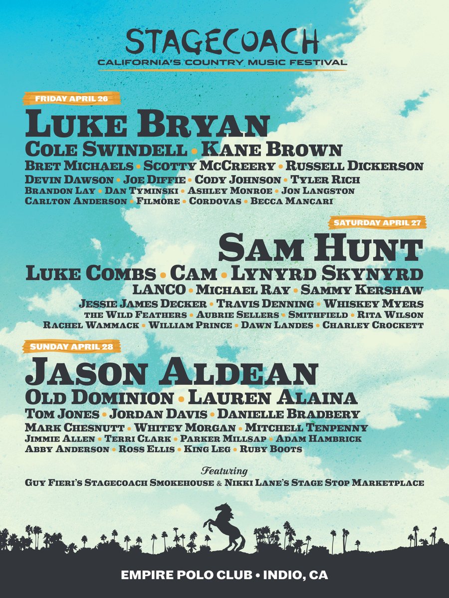 GoCountry105's tweet image. Ready...Set...Go at 11am!!!  That's when 2019 @Stagecoach festival passes go on sale at bit.ly/J5ujP!!!
