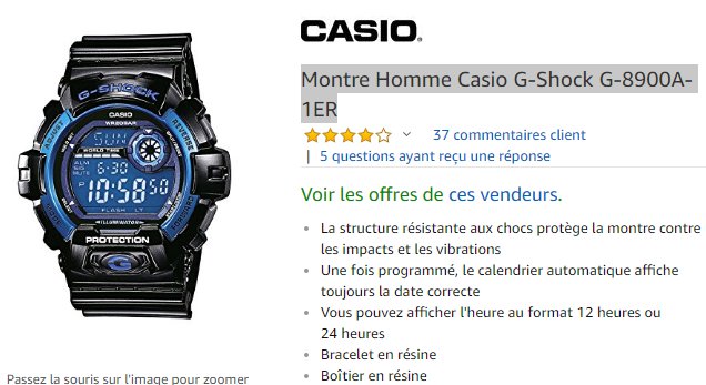 Amazonfr3's tweet photo. Montre Homme Casio G-Shock G-8900A-1ER ---> voir sur amazon https://t.co/4H02JyELLg https://t.co/oKeb8q7QCY