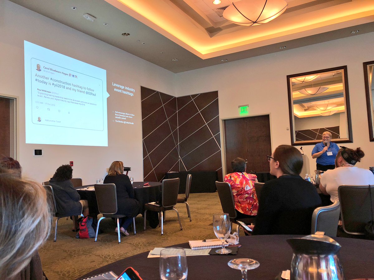 ConcreteDiva's tweet image. Happy #Friday friends! ✌🏻 Listening to @carolhagen #droppingknowledge at #NAWICPSW #conference 💁🏼‍♀️ #socialmedia #leadership #womeninconstruction #aec #construction #engineering