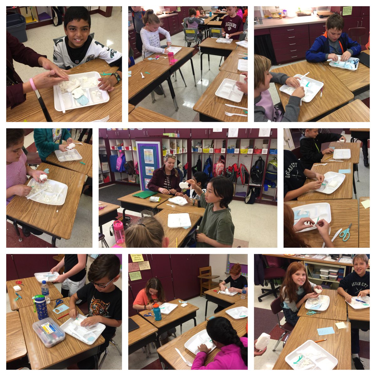 MrsNeuber's tweet photo. Today we celebrated the first day of the rest of our reading lives! We completed our first class read-aloud, The Tiger Rising by author Kate DiCamillo. Students channeled the main character Rob &amp; tried soap carving for the first time! #BSESJagNation #GVFeeling https://t.co/dLAi5a8jWO