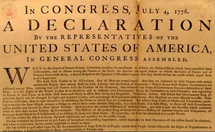 Histotweets1's tweet photo. Sabías que, de acuerdo con muchos historiadores  la declaración de independencia de EEUU no fue firmada el 4 de Julio, sino que fue  firmada el 2 de Agosto. El 4 de Julio se tomó como festivo porque fue cuando se enseñó al pueblo.
#iescamposdenijar #History4ESO https://t.co/EqfvBj8xfy