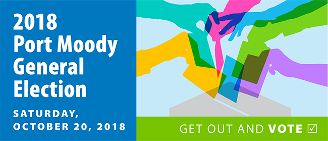 CityofPoMo's tweet photo. Get out and vote! Election day is tomorrow - Saturday October 20 8am-8pm. Vote at Port Moody Rec Complex, Kyle Centre, Heritage Mtn Community Centre or Glenayre Community Centre. Info at https://t.co/3mdtOh7BON #pomovotes2018 #portmoody https://t.co/IaiEsCxoWx