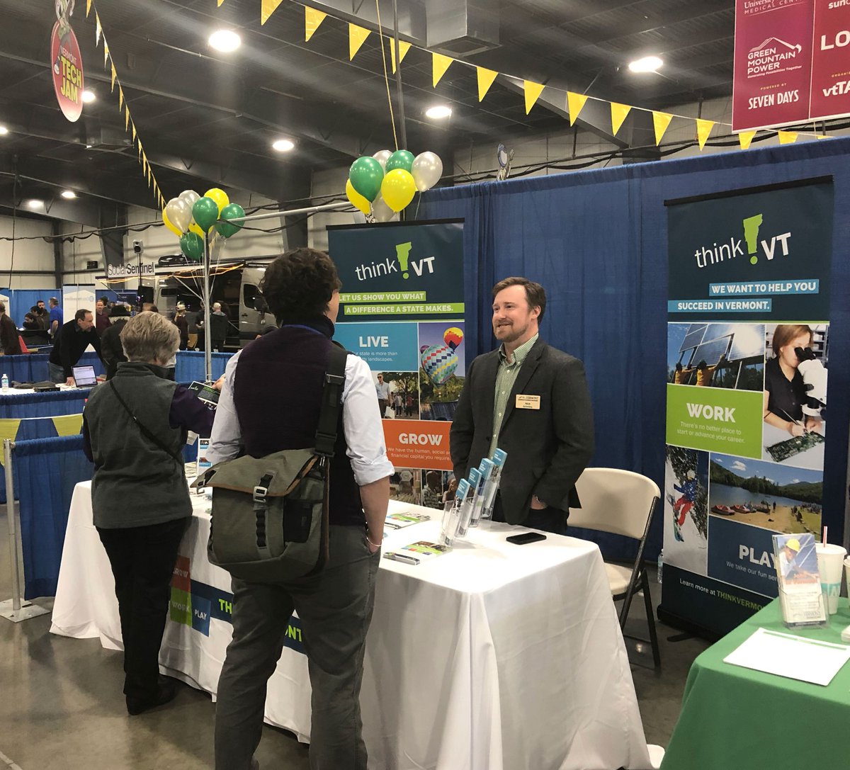 ACCDVermont's tweet image. Make sure you stop by the @VTEconDev booth and say hello! @techjamvt  #TechJamVT