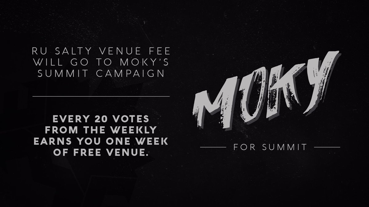 GibbitBago's tweet photo. Tonight, Ryerson Melee Weekly in Toronto, will be donating all venue fees and any donations to @moky_dokie for #Summit7 Lets get one of Canada's best into Summit!

Tune in Tonight at 7:00PM: https://t.co/9DJ240y3tY

@BTSsmash @EvenMatchup @Ryerson_Esports https://t.co/gG65fFBanV