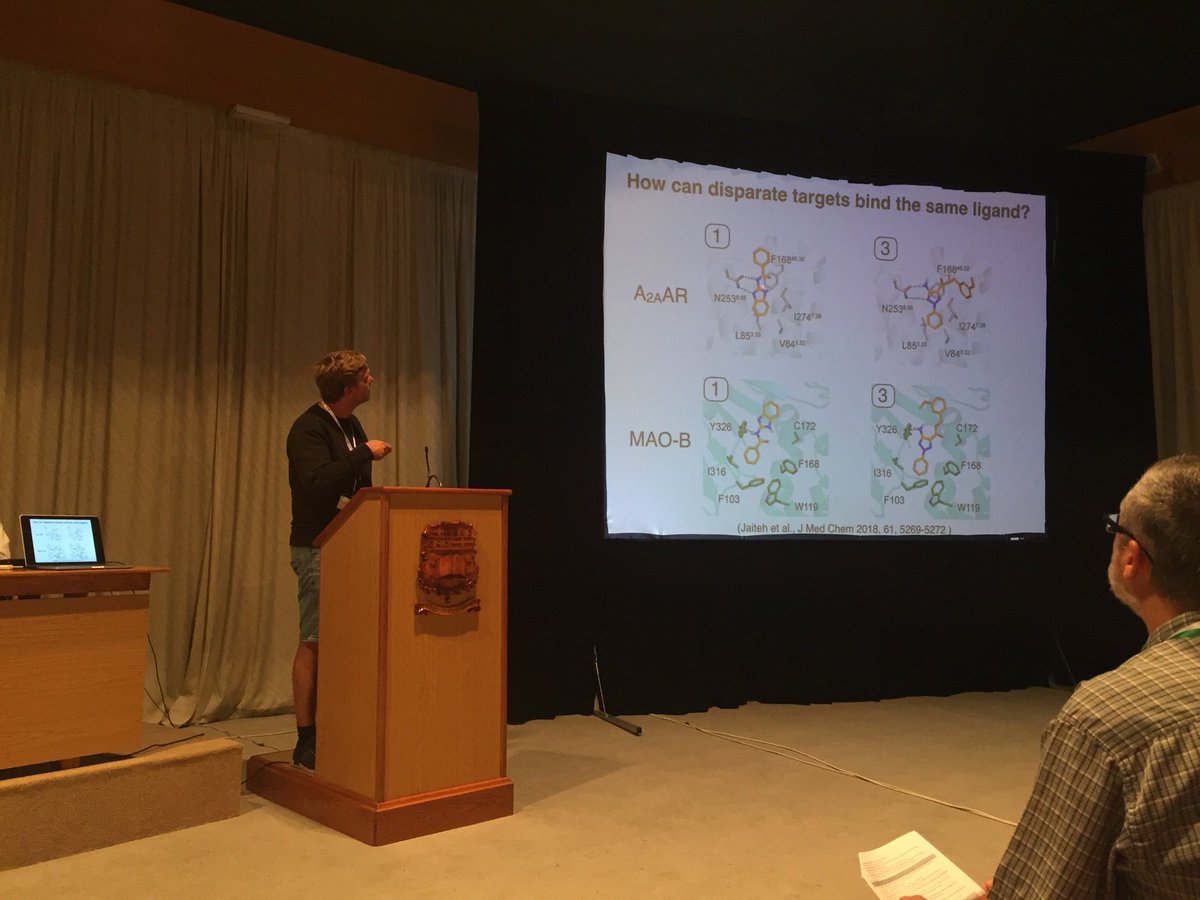 lig_ta's tweet photo. Jens Carlsson on dual inhibitors of GPCRs; Malta MuTaLig meeting #multitarget #mutalig #MTDL @COSTprogramme https://t.co/mKmYOJyWBE