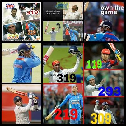 PcAish's tweet photo. #happybirthdayviru paaji
#firstballfour 
#319  #309 #293 #219 #122
The batsman who taught people to watch test cricket
T20 thriller shown in odi cricket
Street cricket made to T20
And this explosive havoc is still going on. Happy Birthday @virendersehwag 😍 🎉🎂💗 #diehardfan https://t.co/HVaEW3RdhK