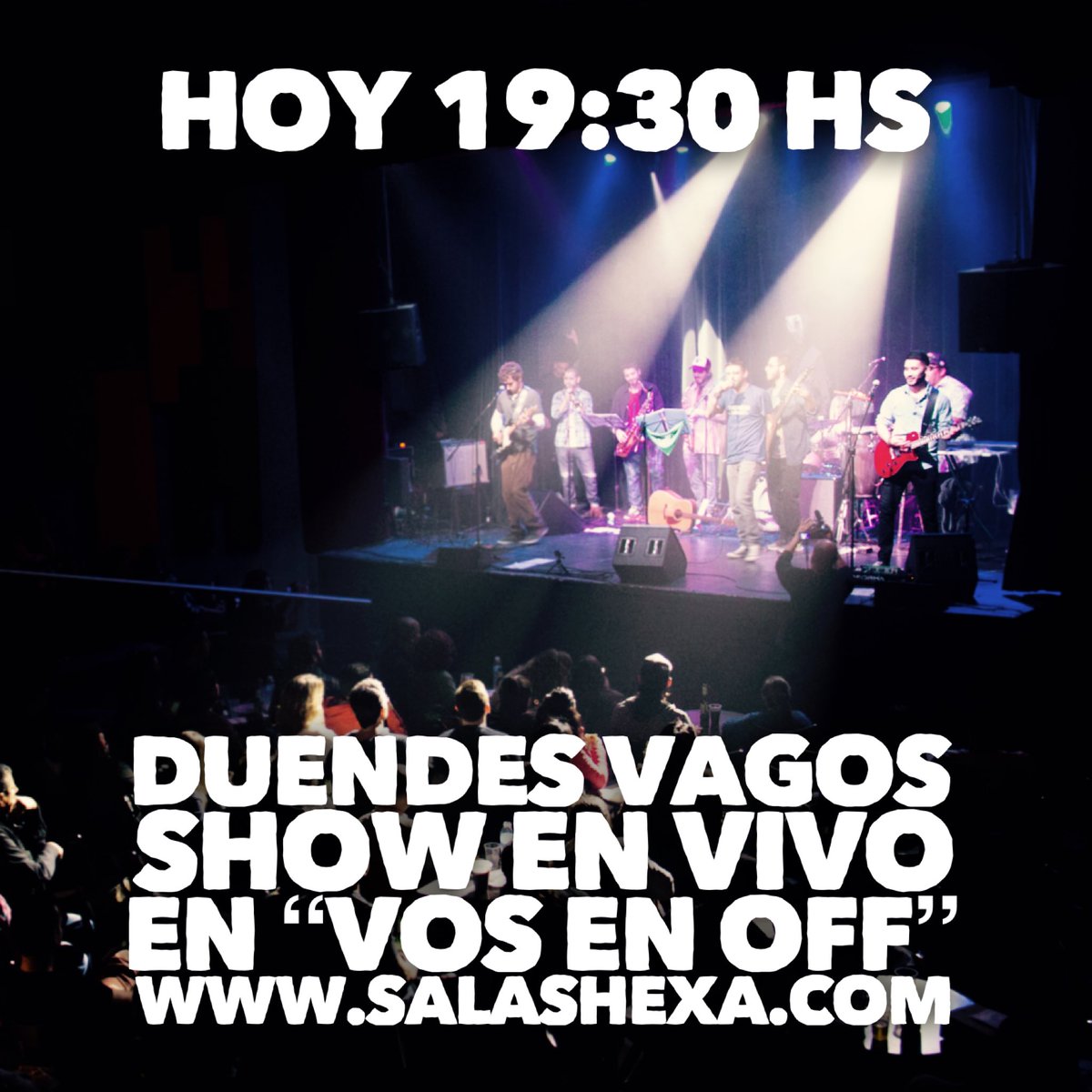 #HOY Show EN VIVO en el programa “Vos en Off”. Miranos a través de salashexa.com <a href="/vosenoff/">pilaciauskas aldana</a> #Duendes15años