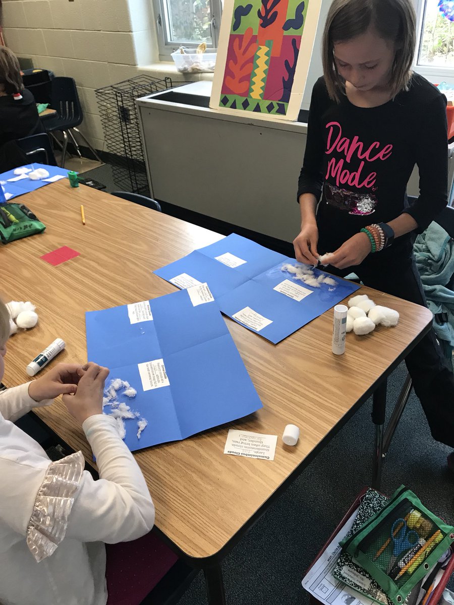 MsJohnson4th's tweet image. Clouds! Such a fun, interactive way to learn about types of clouds and the weather they bring...@NTMKnightsAPS 🌧🌩