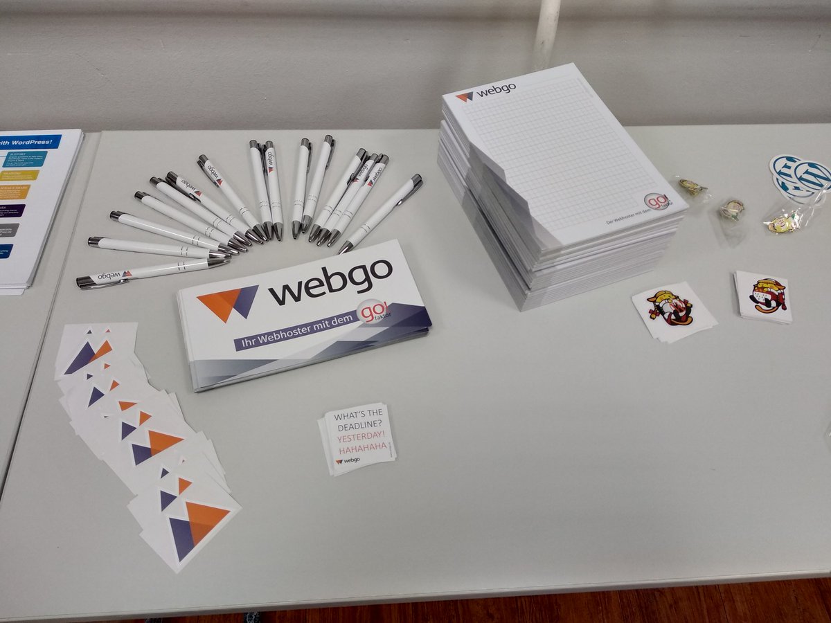 <a href="/webgo_de/">webgo</a> euer Swag liegt bereit #WCCGN #wpcgn