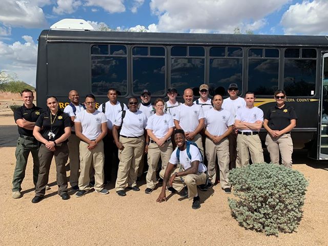 MCSOAZ's tweet photo. Last week, Detention Academy class 948 visited the National Memorial Cemetery of Arizona for a Community Outreach project. The recruits cleaned around 400 headstones that day. Great Community work, officers!
#FeelGoodFriday #FridayFeeling https://t.co/3YnhRzYn6r