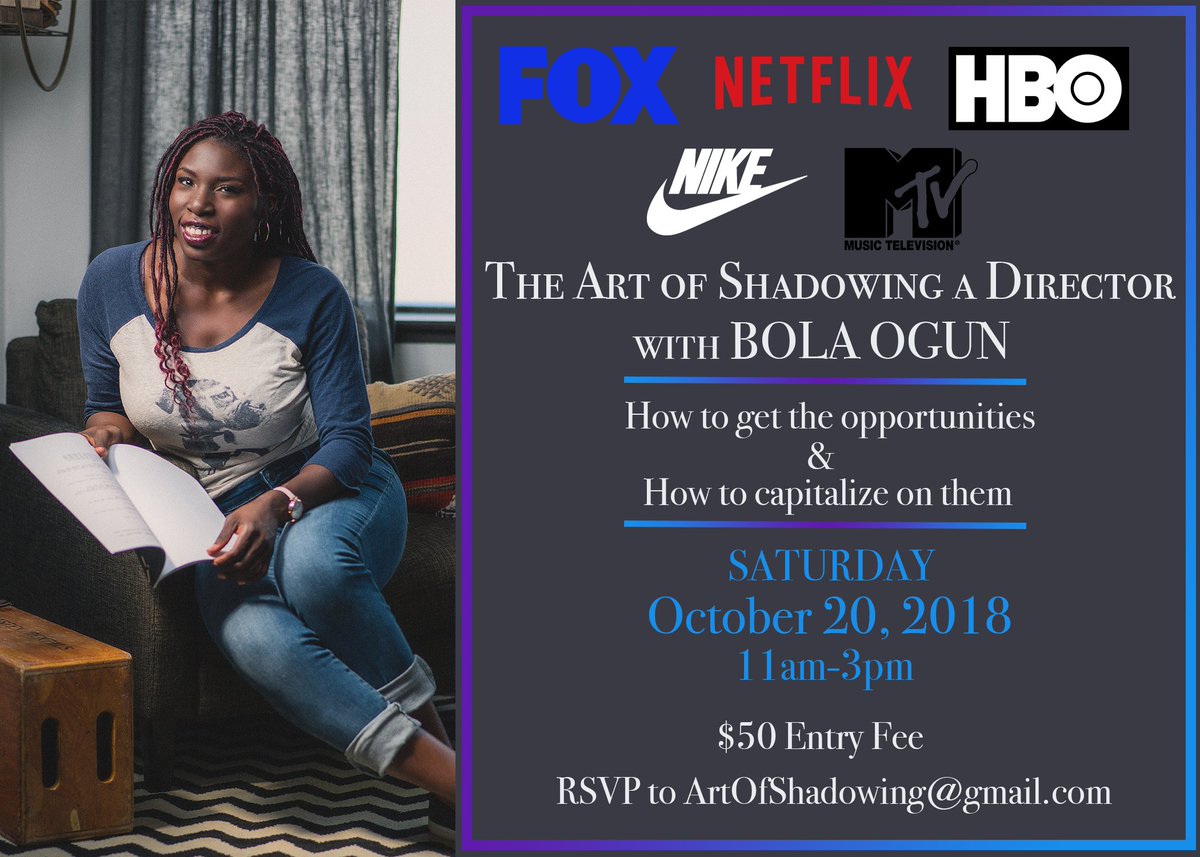 If you live in LA and are interested in shadowing directors. I'm teaching a class TOMORROW!! #Shadowing #directors #filmmakers #HALF #AFI #AFIDWW
