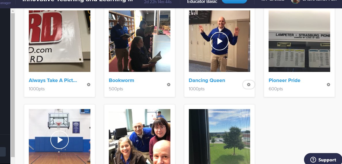 Cropperl03's tweet photo. LOVE reviewing submissions from @LSPioneers teachers participating and having fun with @GooseChase and @GooseChaseEDU!  Thanks for being such good sports!  #LSInnovation #digitalhunt https://t.co/cctUnnYDs6