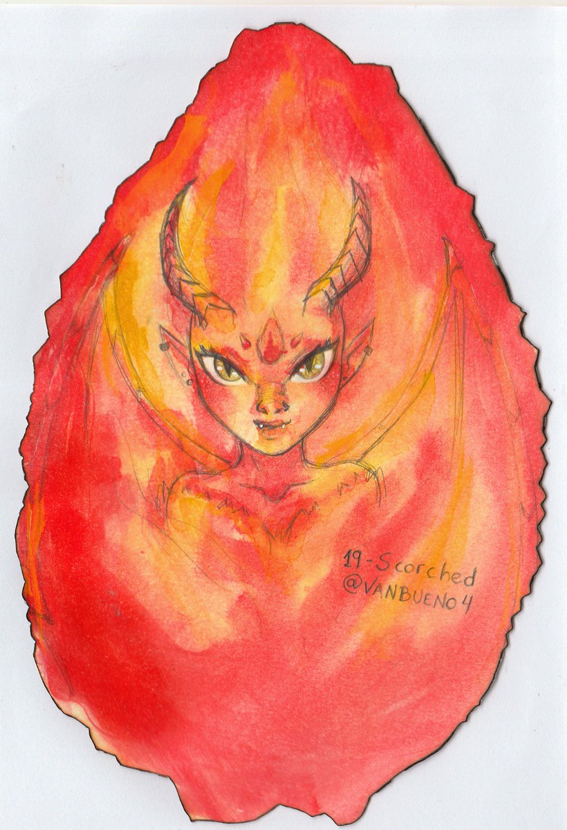 vanbueno_art's tweet photo. 19 - Scorched

Fiz uma fire imp com o tema queimado, e pra me divertir um pouco mais eu queimei o papel 🔥 HEHEHE (sob a supervisão de um adulto, claro 😆)

#inktober #inktober2018 #traditional #ink #color #drawing #vanbueno4 #fire #fireimp https://t.co/yv3hhqqO2c