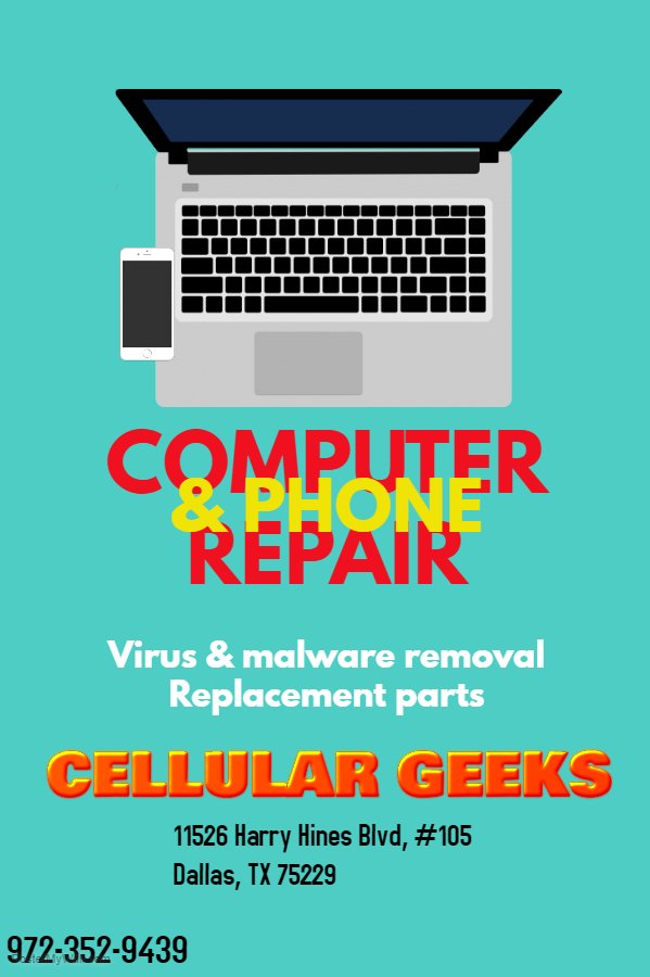 Cellular_Geeks's tweet image. More Than Cell Phone Repair... #Geeks #CellularGeeks #GeeksHaveMoreFun #GeekLife #LivinLaVidaGeeky #OnceYouGoGeekYouNeverGoBack #ComputerRepair #Dallas #GetGeekyWithIt #GetWithTheGeeks #GeekOut