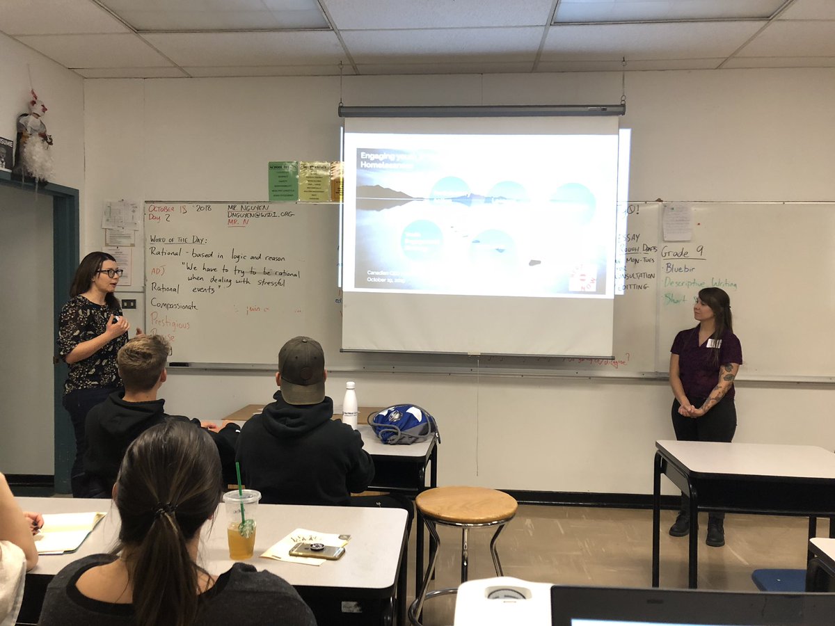 HereandNowWPG's tweet photo. @HereandNowWPG’s Denisa and Cheryl talking about why youth engagement is important with a plan like @HereandNowWPG. #ccednet #gath2018 https://t.co/7czpocmodY