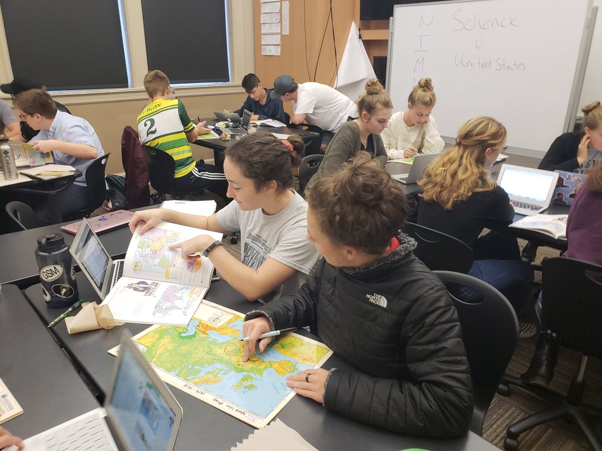 DAGriffinUT's tweet photo. An oldie but a goodie. Students are never too old to break out the plastic maps. Learning geography by putting the learning in their hands. @LNSTEMAC @KCSocialStudies #USHistory https://t.co/LzstF7PCZO