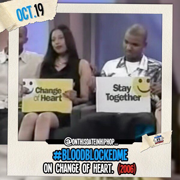 #OnThisDateInHipHop, #TMZ uncovered 2000 footage of a then-21-year-old #BloodBlockedMe taking his time in-between heavy duty gangbangin to appear on the dating #bloodblockedme #ChangeOfHeart. Blood's ex, Sadita, wanted to start her [love] life from scrat… ift.tt/2OwcVff