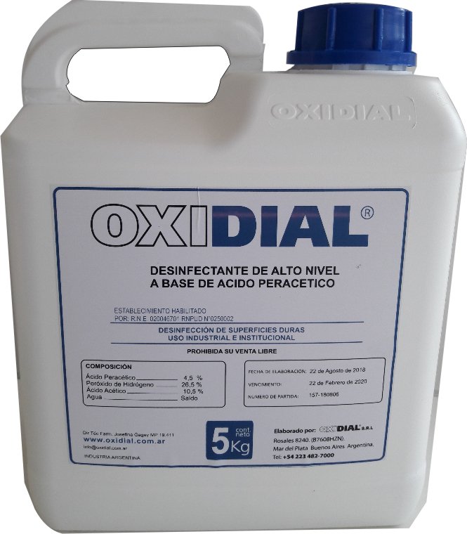 OXIDIAL on X: Ácido Peracético Esterilizante en frío, eficaz contra un  amplio espectro de bacterias, levaduras, hongos, esporas y biofilms.  Biodegradable, se descompone en Oxígeno y Dióxido de Carbono, por lo que