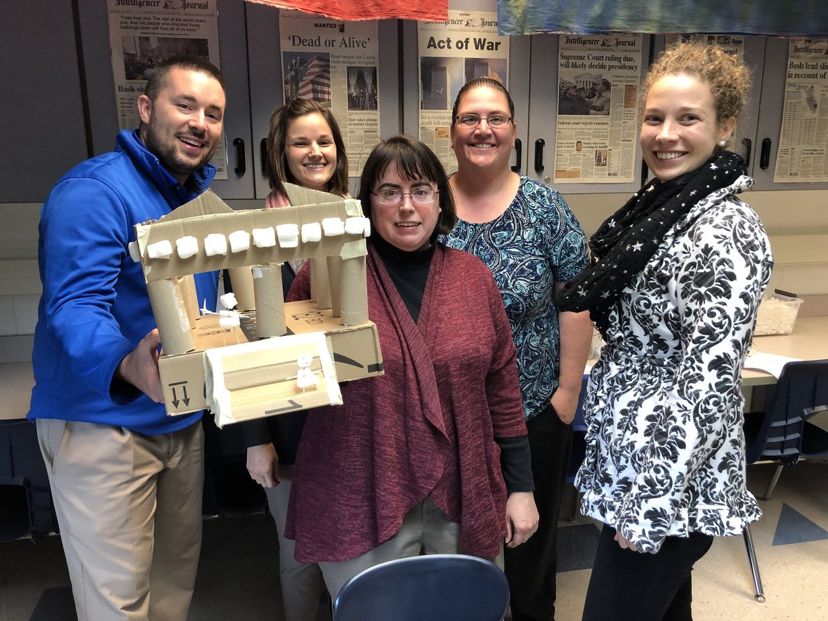 StephKlineTeach's tweet photo. Wow!  The Parthenon!  Way to go STEM geniuses. #LSinnovation @BenFeeney https://t.co/8UetC0uiuf