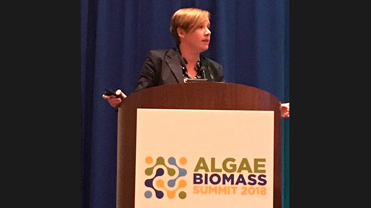 NatLabRockies's tweet image. This week NREL #bioenergy scientist 🌿👩‍🔬 @LieveLaurens moderated a panel on advances in #algae cultivation at the @algaeindustry #Algae2018 Algae Biomass Summit in #Houston. Learn more at bit.ly/2CSTerS