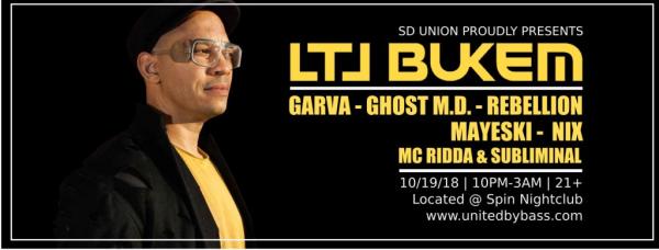 fusicology's tweet photo. Tonight San Diego LTJ Bukem, Evlo, Garva, Ghost M.D., Rebellion, Mayeski, Nix, MC Ridda & MC Subliminal @SpinNightclub https://t.co/XFcnyLBUWr #LTJBukem #Evlo #Garva #GhostMD #Rebellion #Mayeski #MCRidda #MCSublimal #Nix @therealLTJbukem @MCRidda @MC_Subliminal_ https://t.co/LySQsARTFH