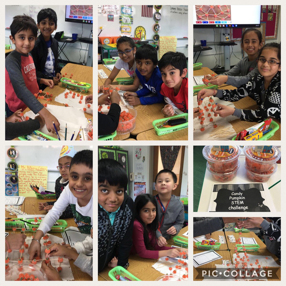 MissSepaTeach's tweet photo. STEAMing with excitement this afternoon during our first STEM challenge! Had a blast constructing structures & creating blueprints! Perfect end to the week ππ‘ππΌ @School29Eagles #1wtsd #CandyPumpkinStemChallenge #ConstructStructures #CreatingBlueprints #Teamwork https://t.co/jM23nMSQ77