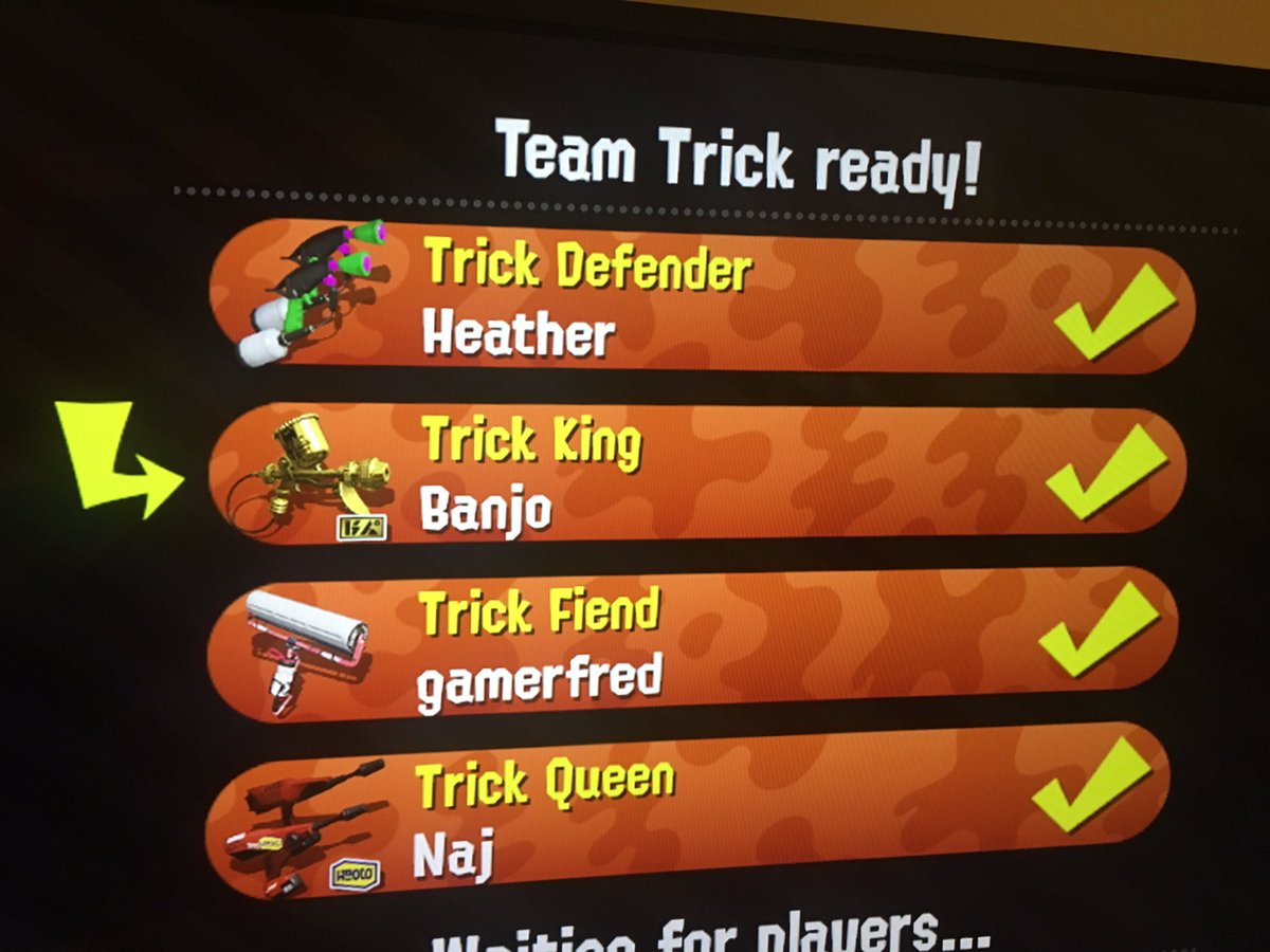 BanjoLoder's tweet image. All hail the Trick King 🤴🏻👻
#Splatoon2 #Splatoween #NintendoSwitch