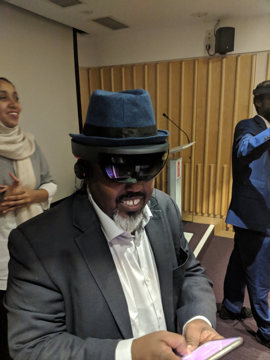 mnemoscene_io's tweet image. Premiering #nomadproject at the @britishlibrary for the @SomaliWeekFest launch with @AbiraHussein #mixedreality #hat