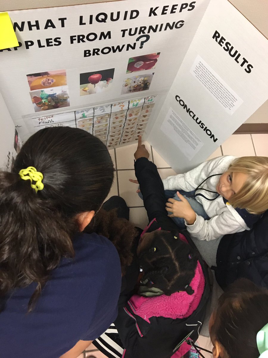 KA_Knights's tweet photo. 3rd Grade Knights showing off their Science Fair projects! Great work, Knights! @BreannaMolix https://t.co/7dxwX7tD5F