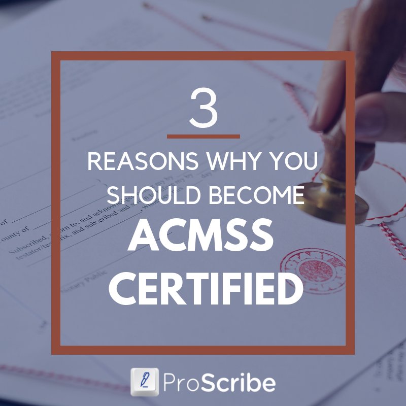 ProScribeMD's tweet image. Did you know that only 22% of #MedicalScribes in the U.S. have any form of certification? Read about the certification we offer all of our scribes on the #ProScribe blog!  #ACMSScertified #MedEd #medlife #MedicalScribes
buff.ly/2S3AQB0