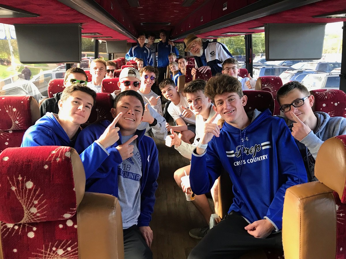 CreightonPrep's tweet photo. Your Cross Country A-1 district champs are headed to Kearney to try and bring home Prep's first state title of the year. Good luck boys! #CPJrJays #CPXC @cpxc1 https://t.co/I9nqu0nw4N
