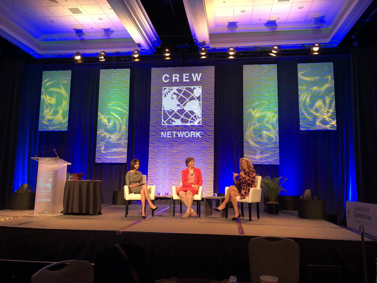 Today at #crewconvention, we honored two amazing Distinguished Leaders, Sue Ansel and Hilary Provinse. Thank you for sharing your expertise and wisdom! News release: bit.ly/2EHJNxg
