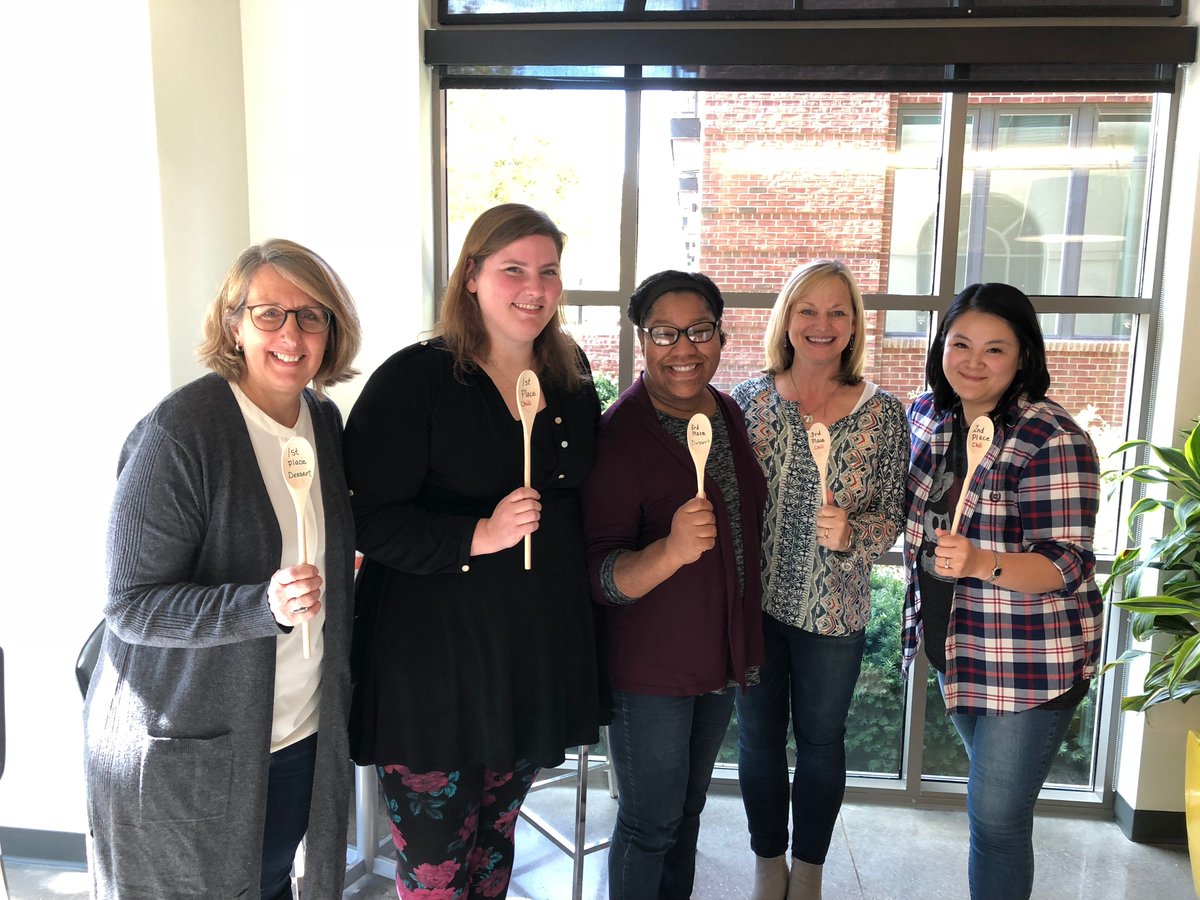 _Trinitypda's tweet photo. The café was full at Trinity today as we held our annual Chili Cook-off and Apple Bake-off. Those spoon trophies were well-deserved by our winners! https://t.co/8MvpNEcOaF