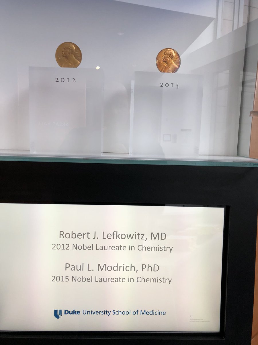 @NobelPrize @DukeU @dukesom @DukeHealth Weekend inspiration for @WorkingatDuke @DukeRadiology @DukeIR #RobertLefkowitz #PaulModrich