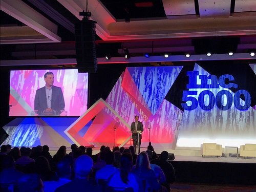 Our Doug Gawrych speaks live at #Inc5000, introducing <a href="/Casper/">Casper</a> co-founder/CTO Gabriel Flateman and <a href="/Inc/">Inc.</a>’s <a href="/jledbetter/">James Ledbetter</a>!