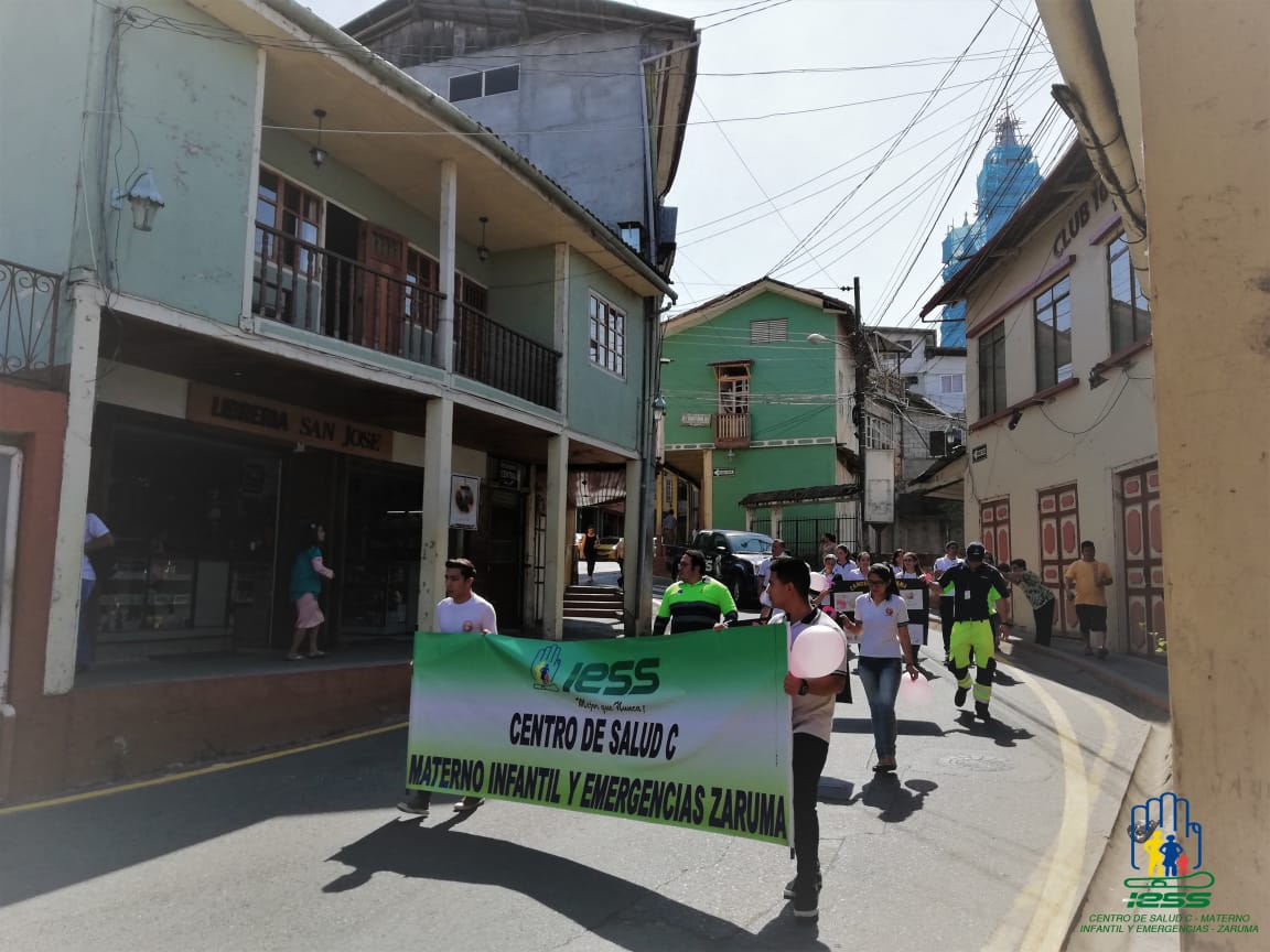 ArauzVice's tweet photo. Marcha y Casa Abierta por el día Mundial de lucha contra el Cáncer de Mama - Centro de Salud C Materno Infantil y Emergencias Zaruma #IESSZaruma
#UnLazoQueNosUne https://t.co/OhJa4TLTTw