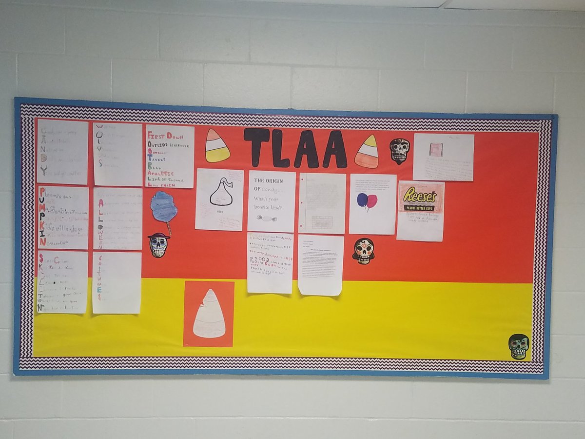 TLAA grade 6 and 7 October fun...Acrostic poems and candy research <a href="/ShellySanders1/">Shelly Sanders</a> <a href="/Gerbs10/">Mark Gerbino</a>