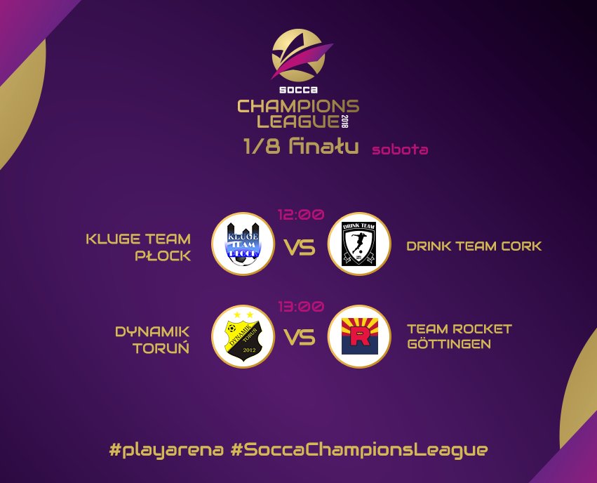 playarenaPL's tweet photo. Wszystko jasne! O ćwierćfinały gramy z drużynami z Irlandii i Niemiec. Brzmi znajomo? Zawodnikami Drink Team Cork są w większości... Polacy! Ale historia! ⚽🏆😁🇵🇱️

Transmisja na naszym facebookowym profilu. 12:00 i 13:00 📺

#playarena #socca #SoccaChampionsLeague #NakazGry https://t.co/VS5T5TrskM