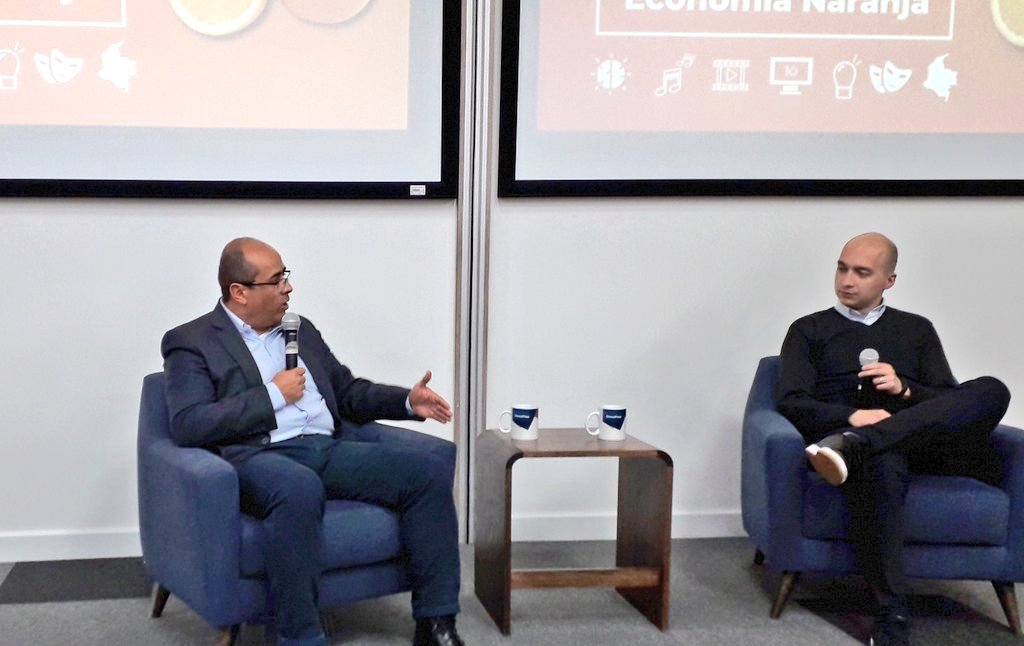 IndustriaDigCol's tweet image. &quot;Uno de los retos en la formación  en carreras creativas del @SENAComunica está en articular la metodología educativa a las nuevas oportunidades que trae la Economía Naranja&quot; @Farid_Figueroat, director de Formación Profesional en Conversatorio