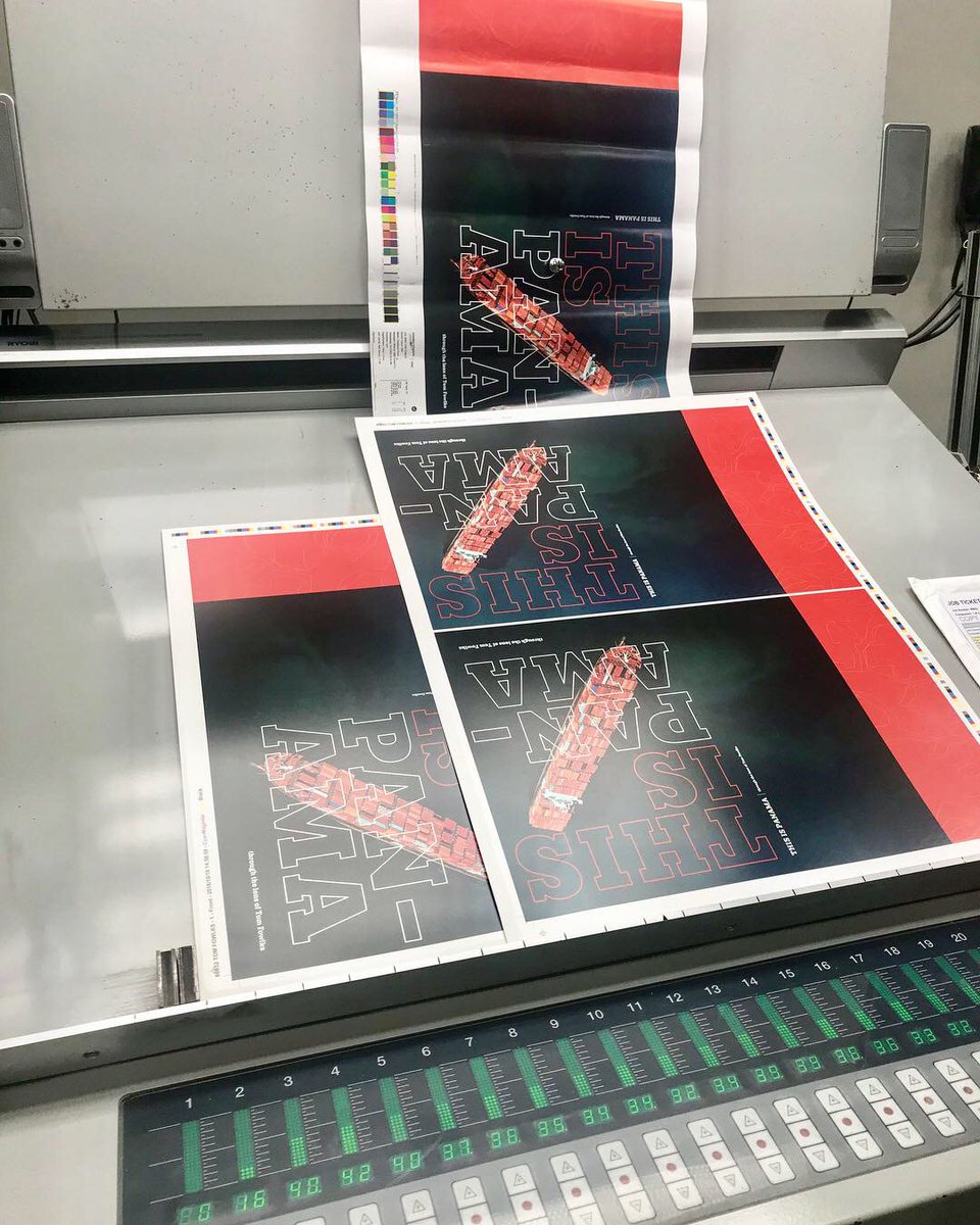 from last weeks #PressCheck @ the printers, a pair of covers 4 the book #ThisIsPanama and a finished stack - today the rest of the book has begun printing & will ship 2 me in 2 weeks!
#PanamaCanal #Panama #ShipsInPics @canaldepanama @USEmbPAN @thepanamacanal @travelpanama @Maersk