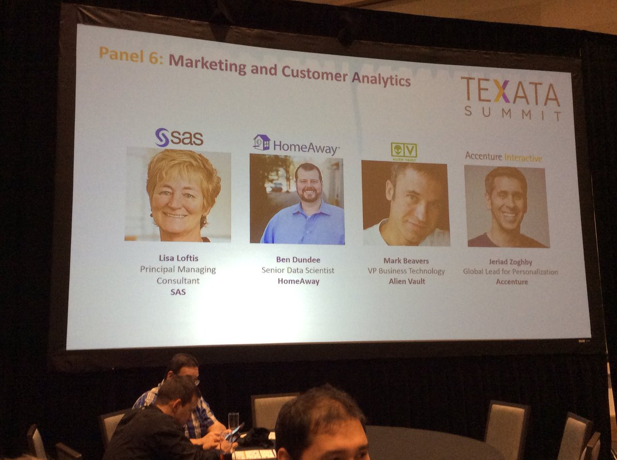 Marketing &amp; Customer Analytics panel <a href="/TEXATA/">Big Data World Champ</a> #TEXATASummit