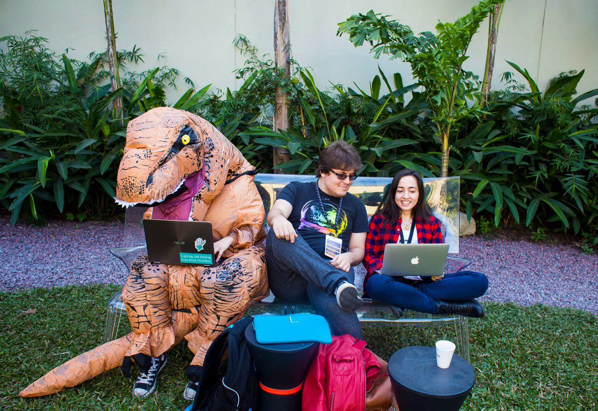 nerdearla's tweet photo. @nodeconfar Been there, done that. #NodeConfAr18 https://t.co/LQ1bcwUy3o