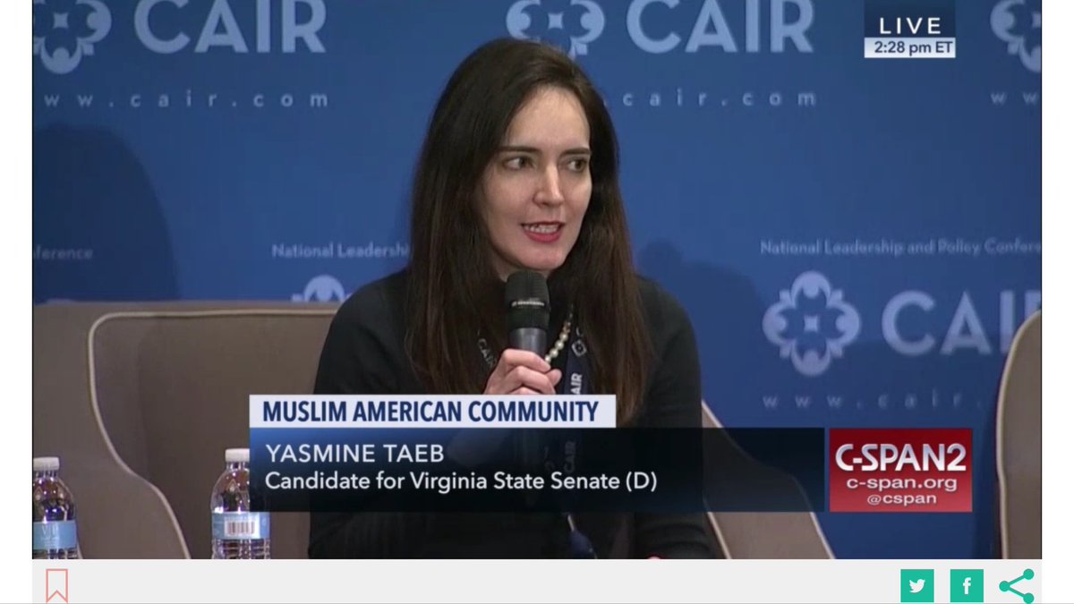 RobertSMcCaw's tweet photo. #CAIRCon #SpurredToAction: Cultivating Promising Muslim Leaders to Run for Office w/ #Me, @YasmineTaeb, @nadeemtron / @jetpac_Inc, & @AbdulElSayed. Via @cspan! Watch at: https://t.co/y3CgvA3AuI https://t.co/zO5od2ZVvv