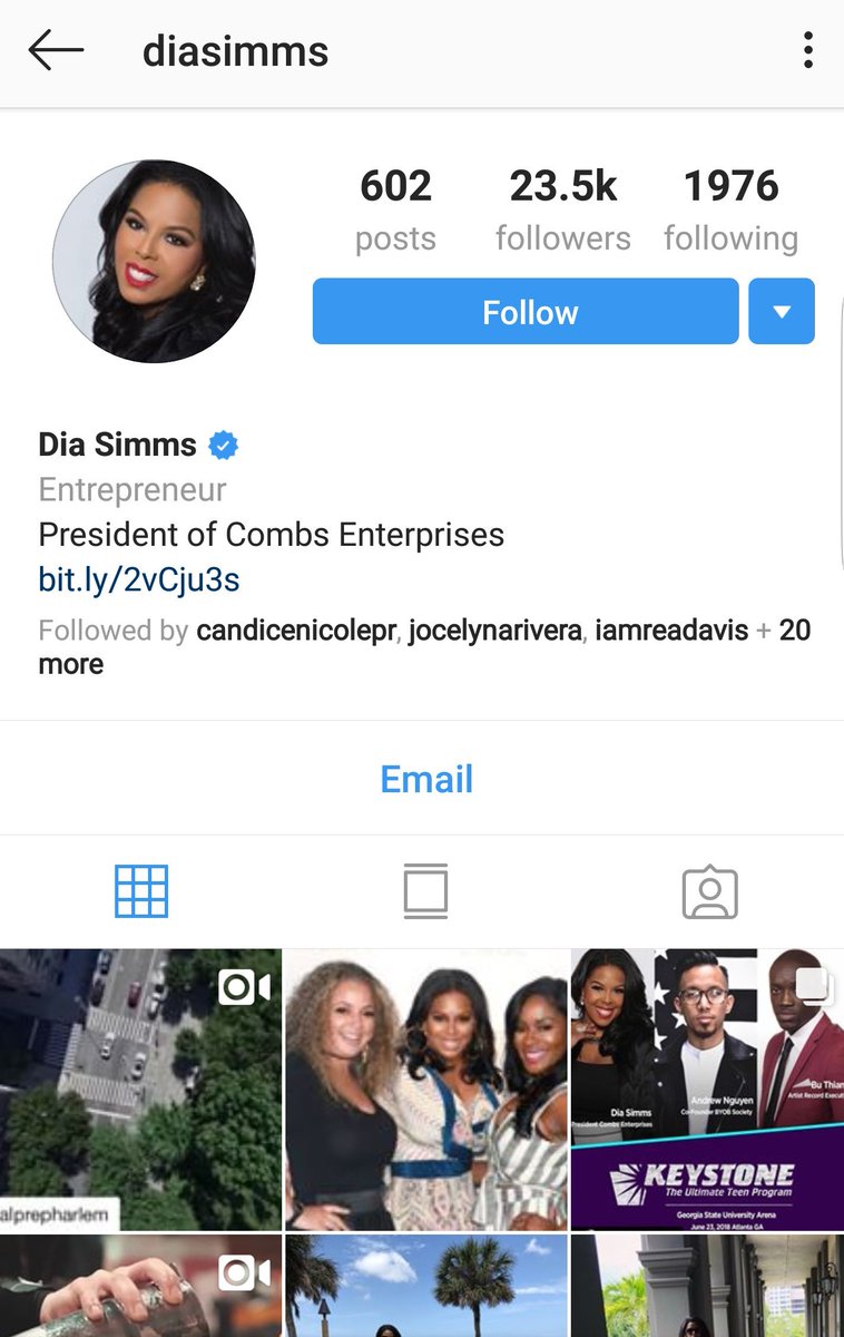 Dia SimmsIG: diasimmsEntrepreneurPresident of Combs Enterprises